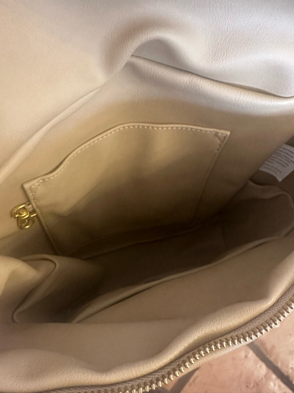 Fawn Design Convertible Leather Backpack Tote in Taupe - Picture 4 of 4